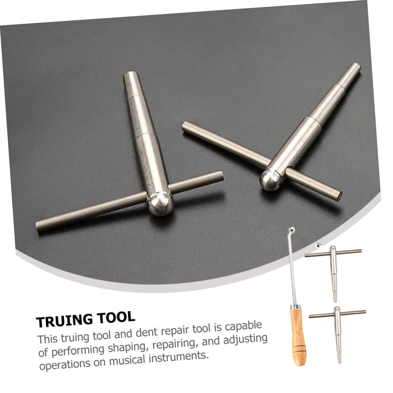 DOITOOL Set di Strumenti Attrezzi per Eliminare Ammaccature in Metallo per Riparazione Tromba Manico in Legno e Modellare Strumenti a Fiato, per Studenti e Riparatori