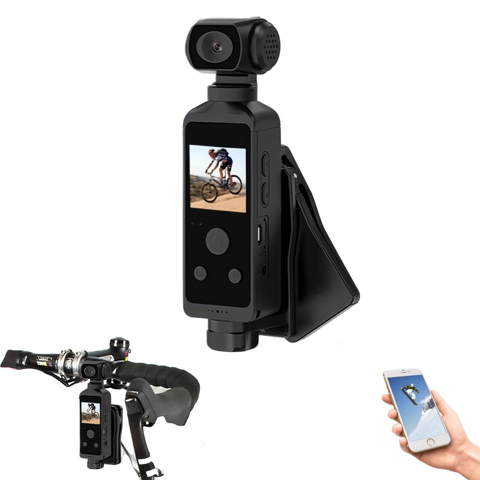 Amazon | [mocoly]ジンバル カメラ 小型アクションカメラ【2025new