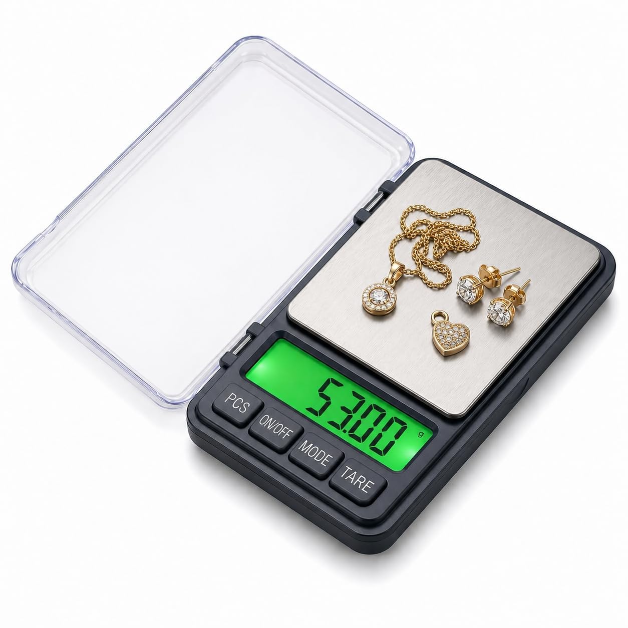 gripit ​Gripit Digital Jewellery Weighing Scale, 1000g x 0.01g Precision – Portable Gold & Silver Weight Measuring Machine for Home and Professional Use-picture-13