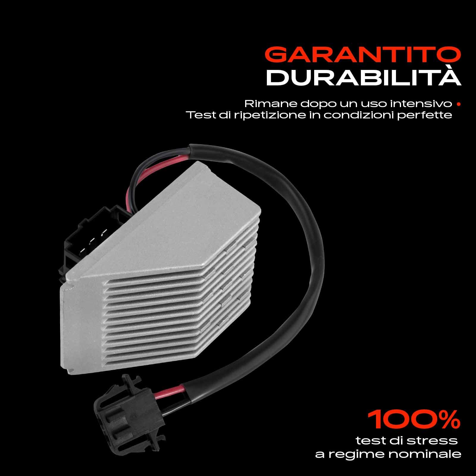 Frankberg Resistenza di riscaldamento Regolatore del ventilatore 6 Poli Compatibile con Polo 6C1 6R1 Polo 9A 9N Ibiza IV 6J5 6P1 Fabia III Station Wagon NJ5 Fabia II 542 Replace# 6Q1907521B