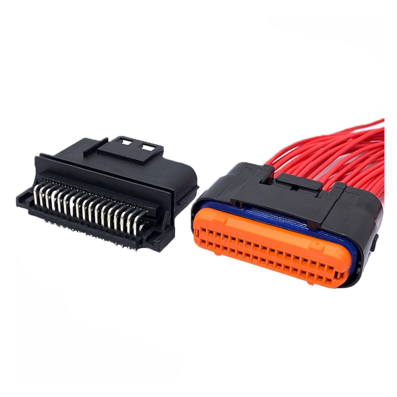 Burlych 18 26 34Pin ECU Système de contrôle par ordinateur automatique Prise Connecteur électronique Fil Harnais Aiguille Siège MX23A26SF1 MX23A34SF1 MX23A18SF1 (Color : 18P Male, Size : 1 Pc