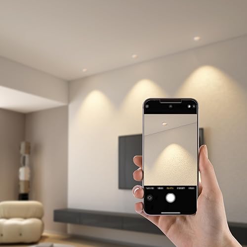 Miniatura 7 de Aisilan - Luz LED empotrable de 3 pulgadas, 7 W, IP65, impermeable, Downlight ultra delgado, foco de techo de aluminio de 110 V, blanco cálido, 3000