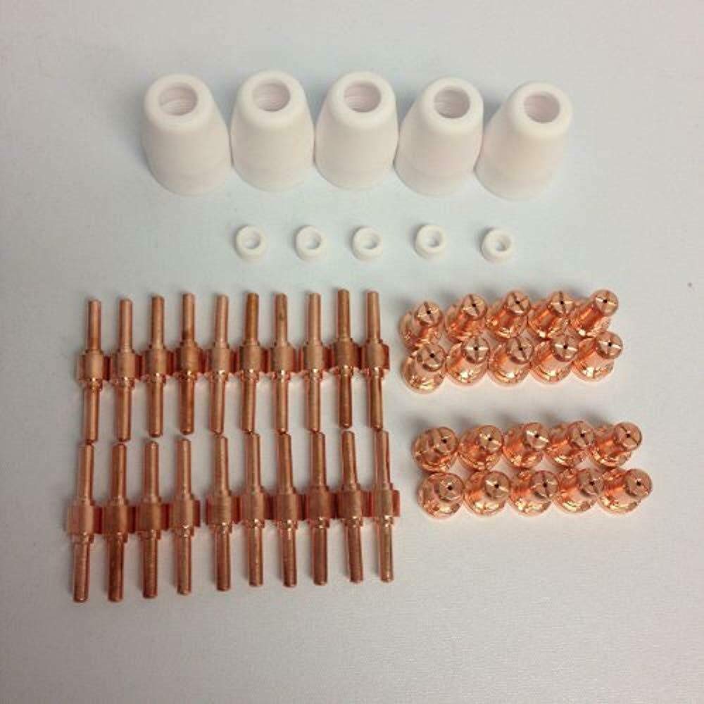 Plasma Cutting Tip Set 50 PCs for PT31 / LG40 Consumables for