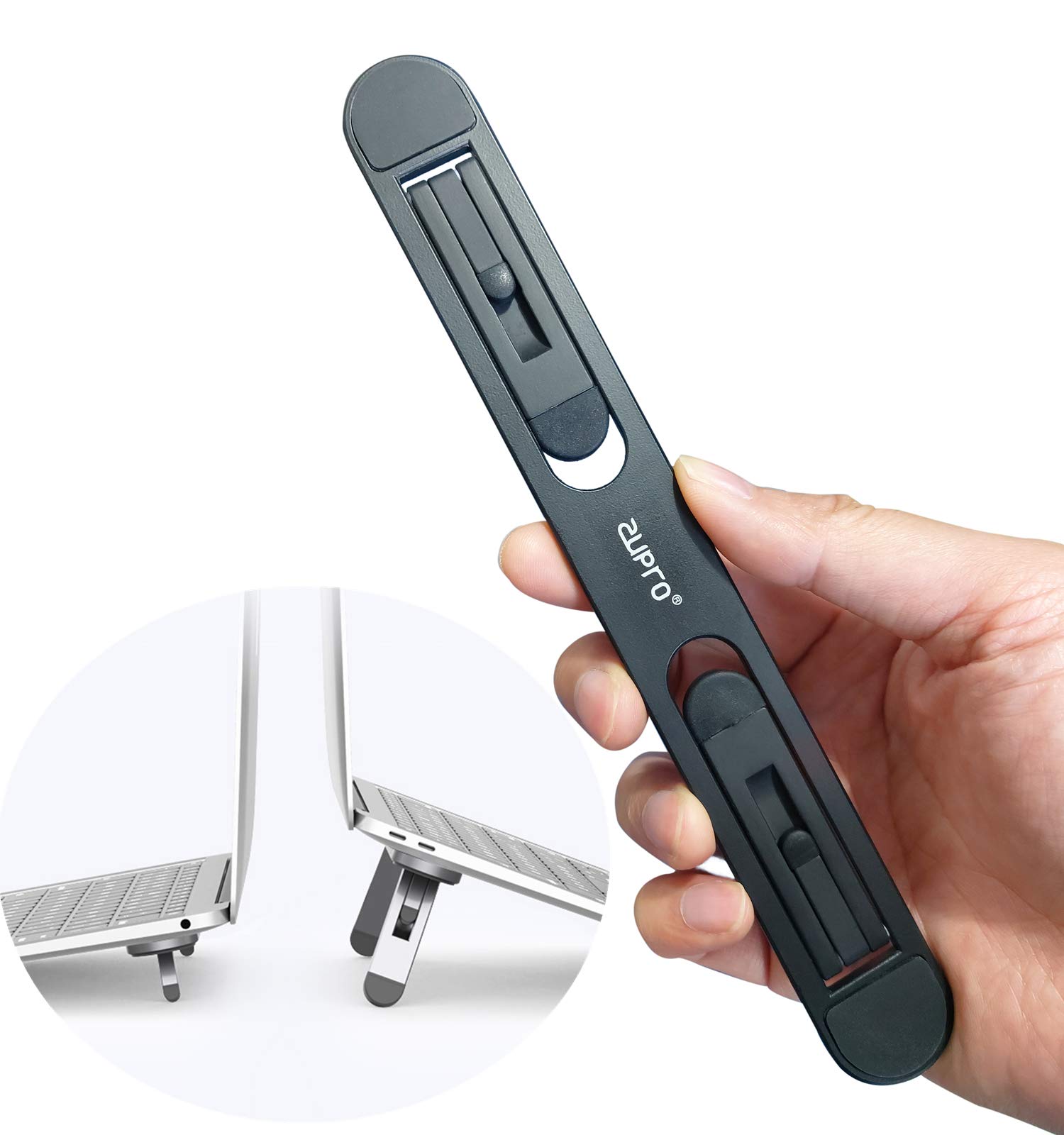 Buy Zupro Portable Laptop Stand,Foldable Adjustable Heights,Invisible Aluminum Lightweight