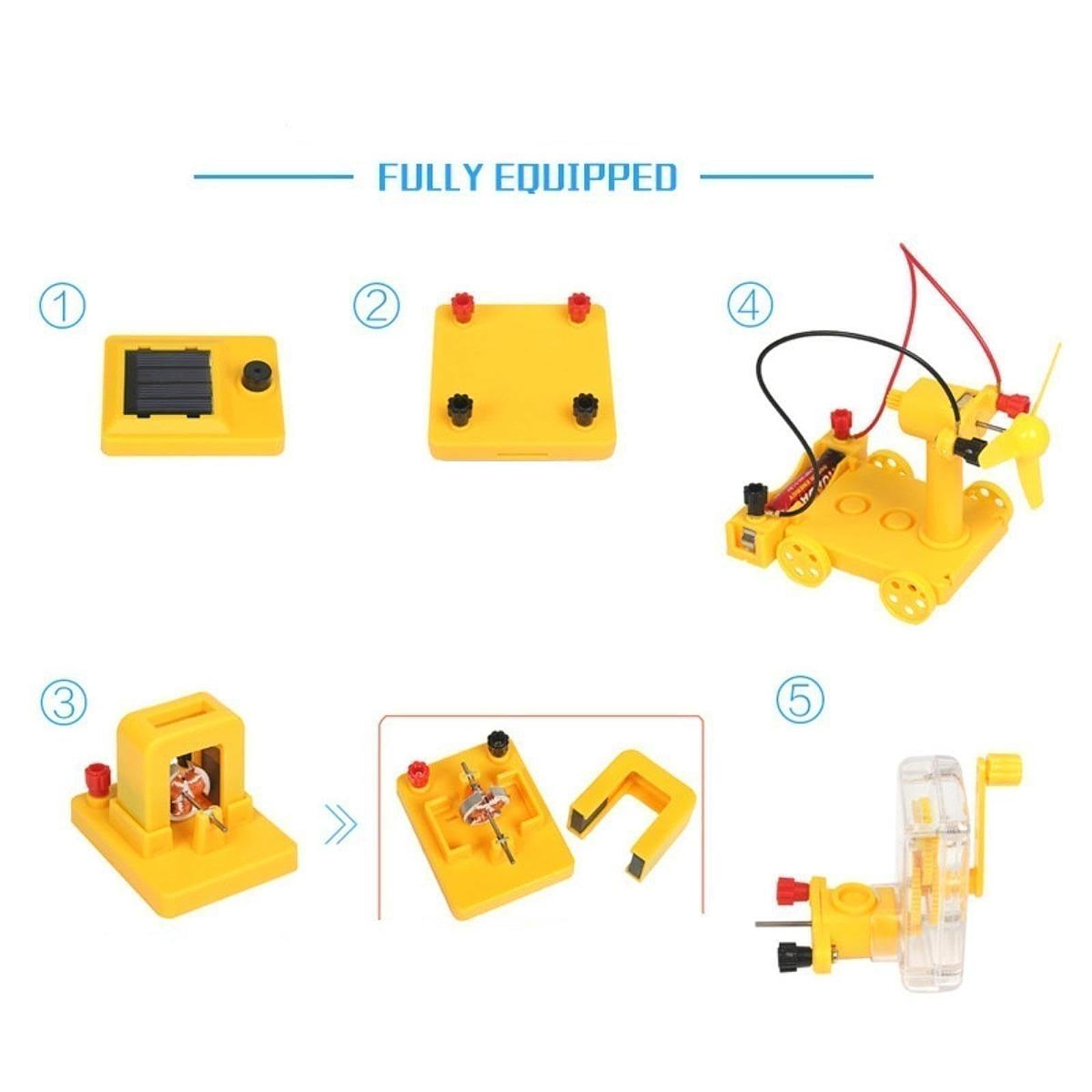 predolo Physik Lernkit Elektrische Schaltkreis Bausatz Experimentierkasten Stromkreis Material DIY set für Praktische Experimente Und Förderung Technischer