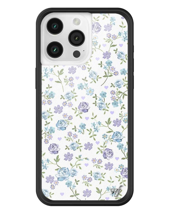 Wildflower Cases - iPhone 16 Pro Max Compatible - Lilac &amp; Blue Floral