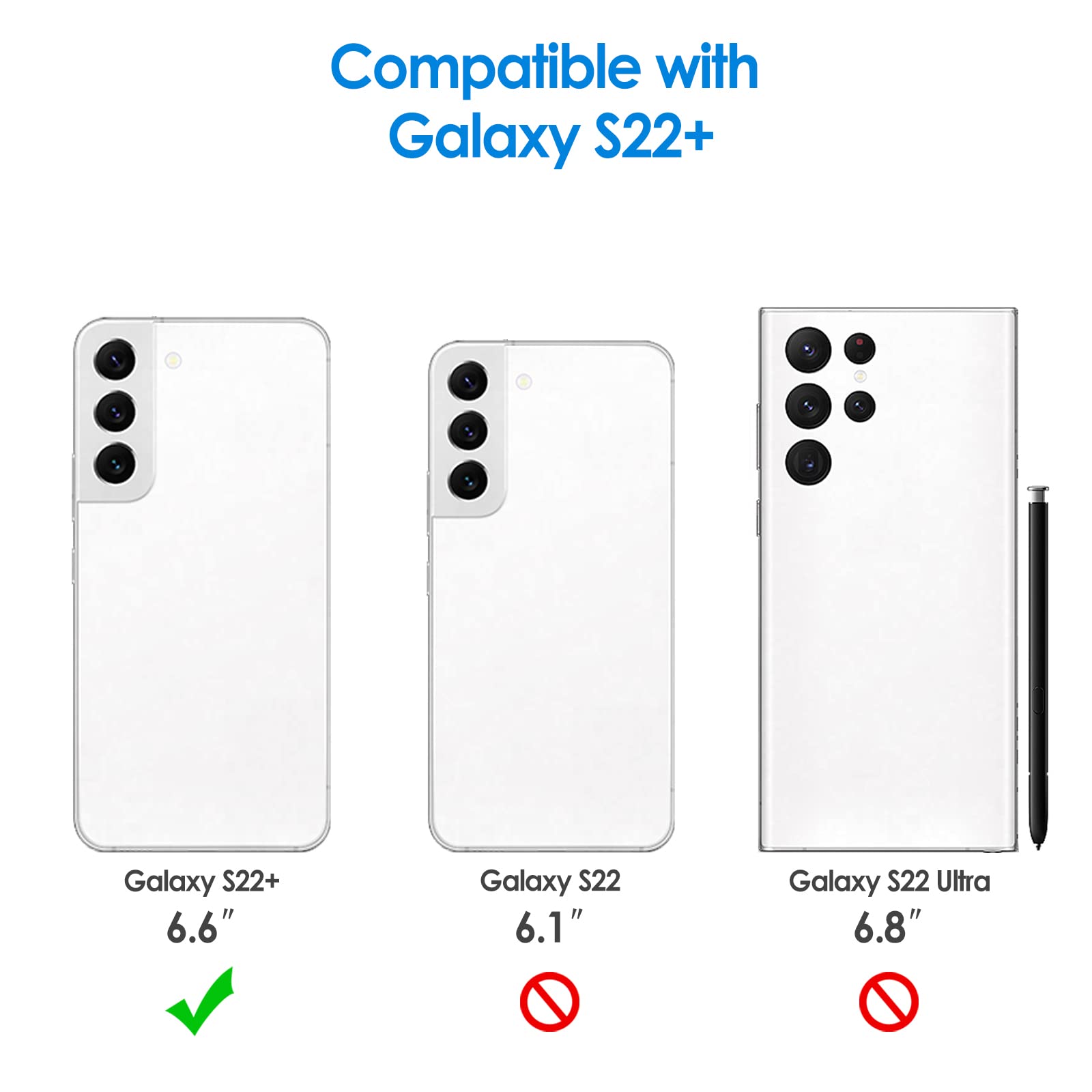 Amazon.com: JETech Slim Fit Case for Samsung Galaxy S22+ / S22