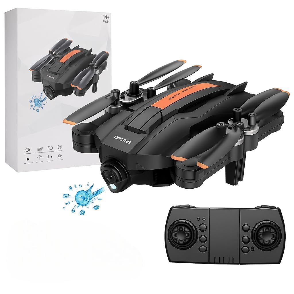 RAMNATH Q5 Drone with 4K HD Dual Camera, Gel Blaster & LED Lights
