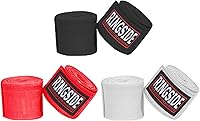 Ringside 180 Inch Mexican Style Elastic Boxing Hand Wraps - 3 Pairs Assorted Colors for Secure Hand Protection