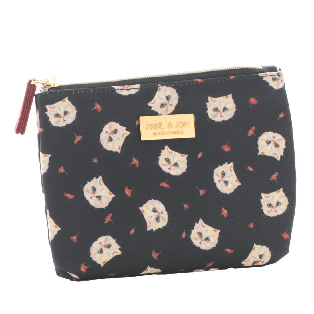 PAUL &JOE ポーチ プリントメッシュフラットポーチ＜クリザンテーム・ピンク