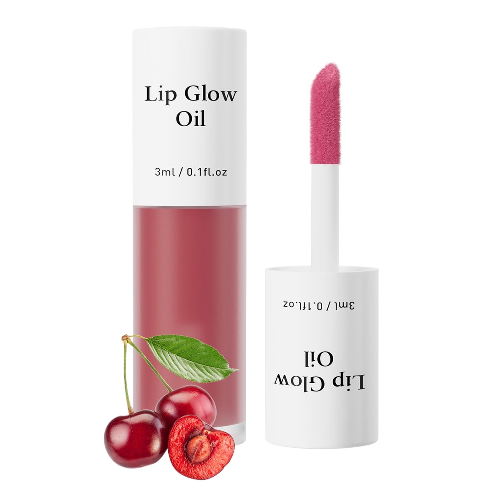 Tinted Lip Glow Oil,Hydrating Korean Lip Stain Makeup,High Color Rendering Lips Gloss Oil With Fruit Flavor,Non Stick Hydrating Liquid Lipstick Long Lasting,Face Makeup For Winter, Fall, Spring, Night 04#