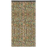 Flauschvorhang in Sondergröße - Türvorhang Breite: 100cm - Länge: 250cm, Bunt Meliert