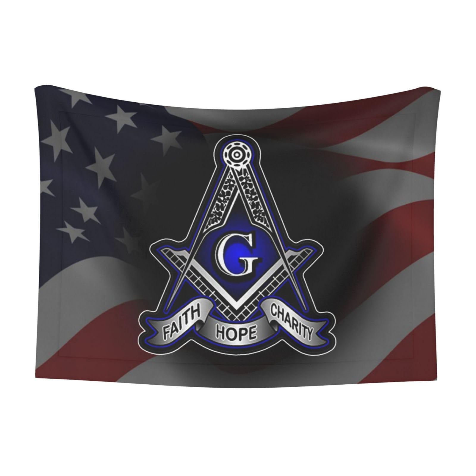 Faith Hope Charity Masonic Freemason Soft and Cozy Pet Blanket for Dogs and Cats - Versatile and Comfortable Medium