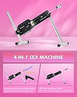 Vista 6 de SENSUA Máquina sexual automática, máquina de empuje de consolador con 3 consoladores, ventosa de 3.5 pulgadas, control remoto para mujeres, hombres