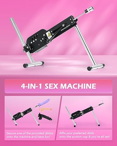 Miniatura 6 de SENSUA Máquina sexual automática, máquina de empuje de consolador con 3 consoladores, ventosa de 3.5 pulgadas, control remoto para mujeres, hombres
