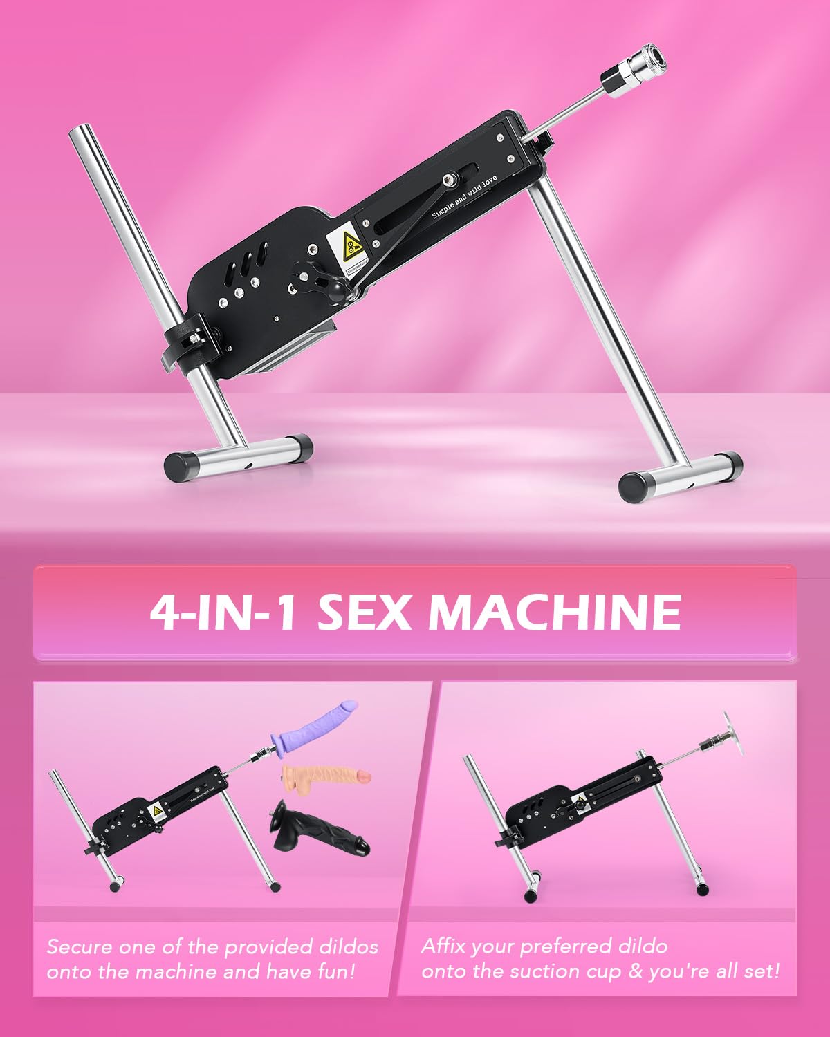Amazon.com: SENSUA Automatic Sex Machine, Dildo Thrusting Machine with 3  Dildos, 3.5" Suction Cup, Remote Control for Women Men Couples, Adult Sex  Toy Machine Attachment for Vaginal Anal Sex Massage Masturbation :