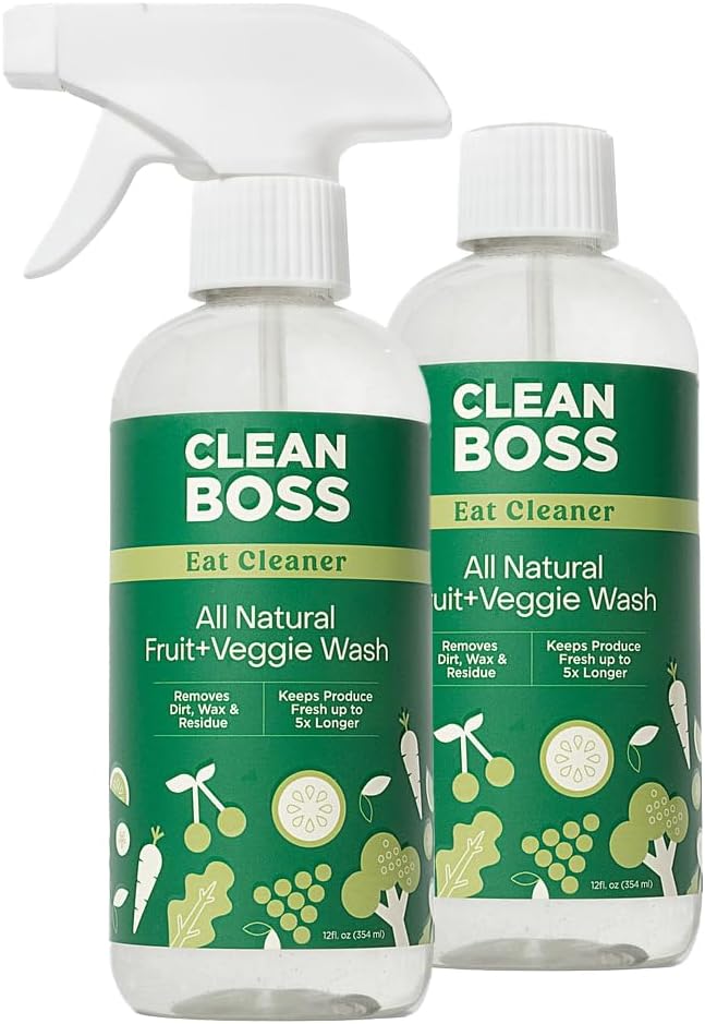 CleanBoss Eat Cleaner Fruit and Vegetable Wash, 12 oz. (2-Pack)