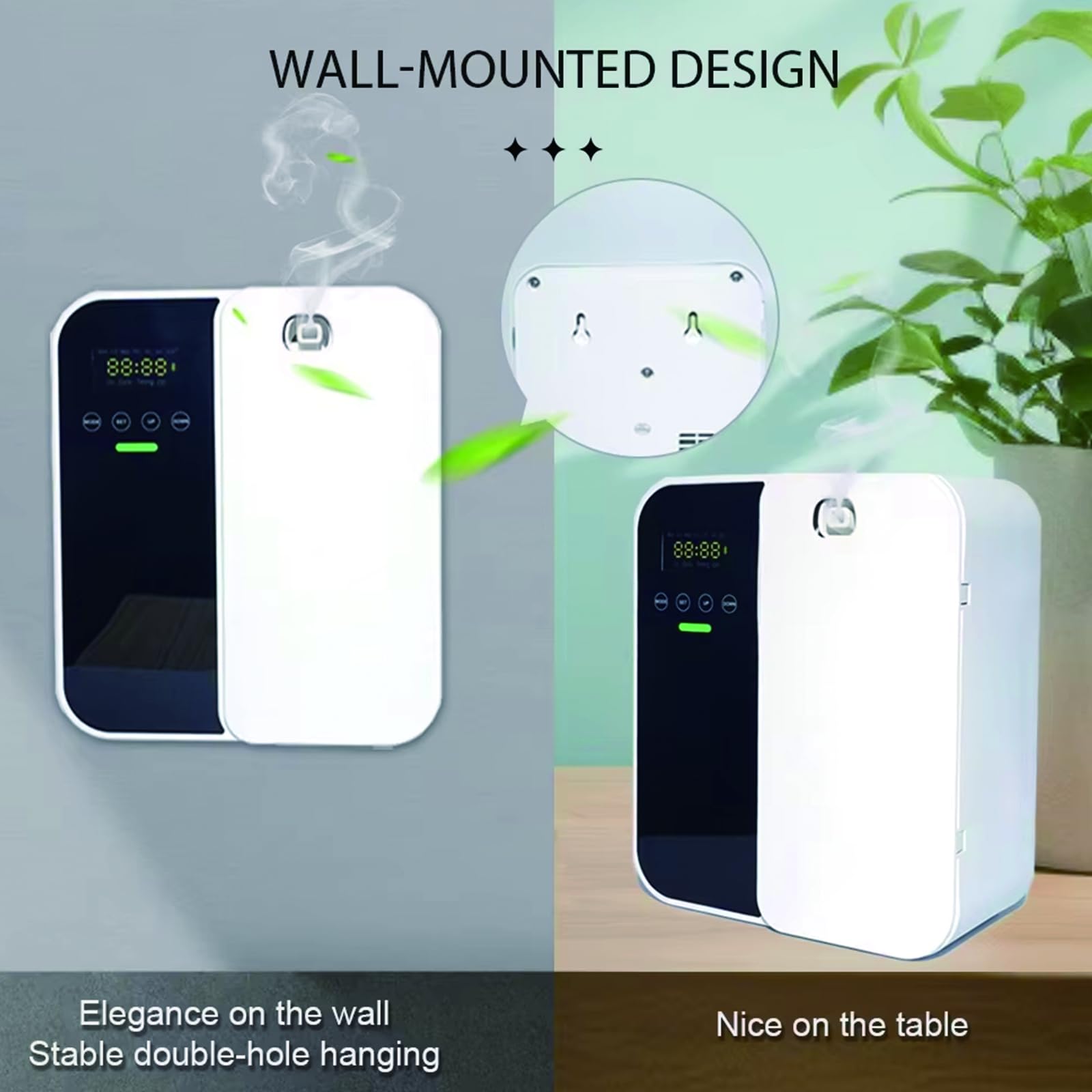 Difusor de Aroma Inteligente – Difusor de Aceite Esencial sin Agua de 500 ml con Control por Aplicación y Temporizador, Cubre hasta 1000 m³, Difusión de Fragancias para Casa, Oficina y Hotel