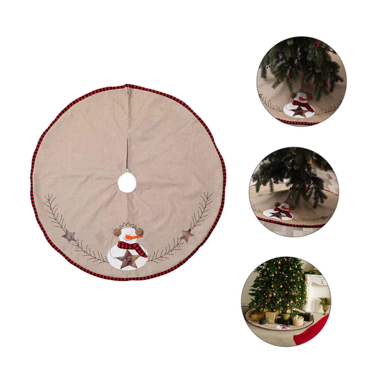 TOPBATHY 2 Stück Weihnachtsbaum Dekorationsrock Weihnachtsbaum Dekoration Schicke Weihnachtsdekorationen Weihnachtsbaum Röcke Weihnachtsbaum Rock Weihnachts Fußmatte Weihnachts
