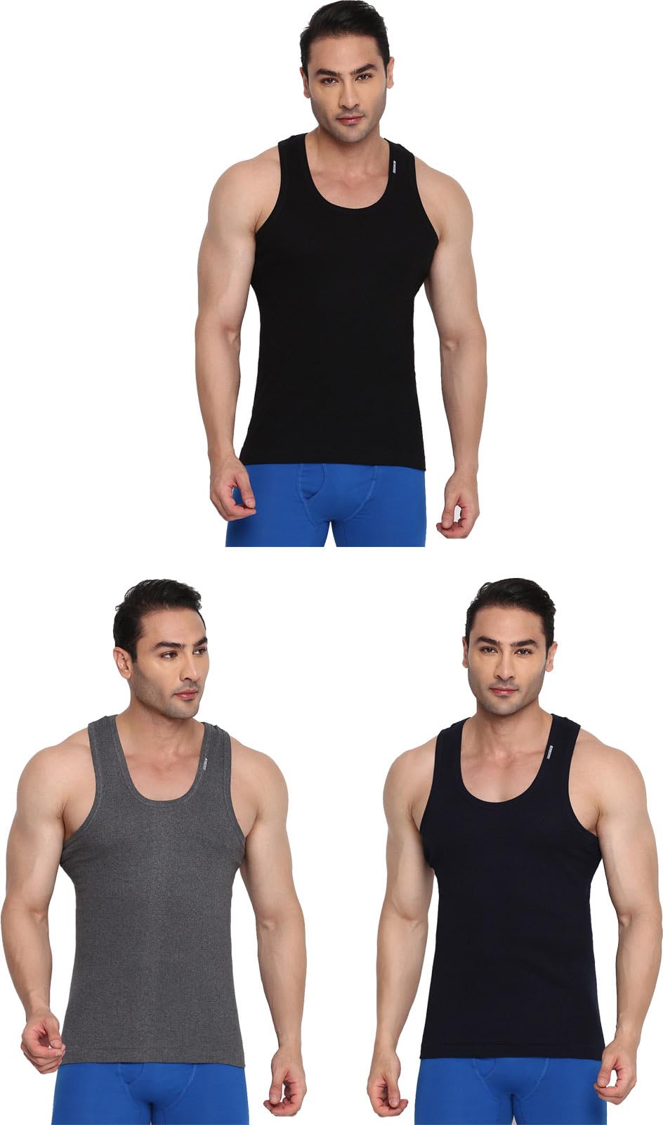Men's Striped Regular Fit Vest-image-23