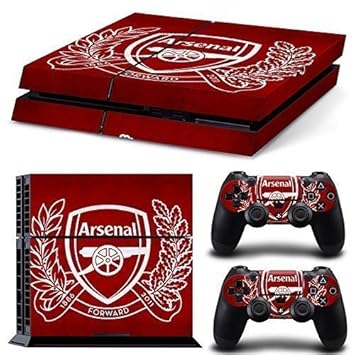 Elton Arsenal 1886-2011 Theme Skin Sticker Cover for PS4 Console and Controllers
