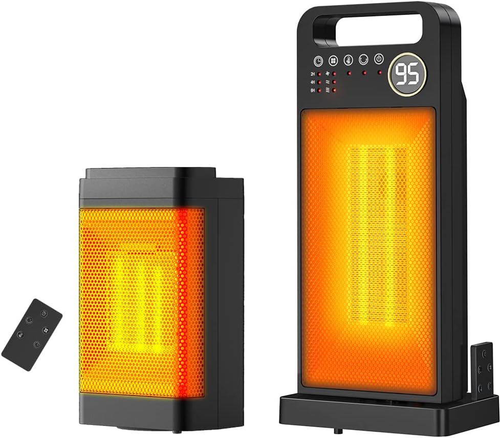 Primevolve 1500W Ceramic Electric Heater with Thermostat