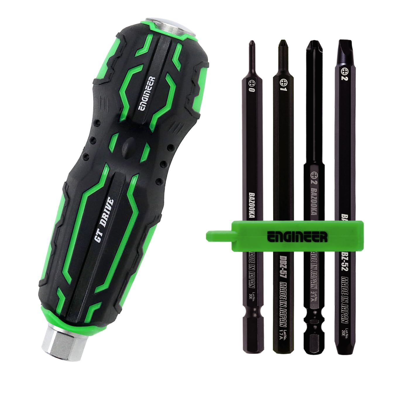 Engineer Green/Black Rapid Screw Extractor/Remover Kit For Damaged Phillips Screws. Dz-76