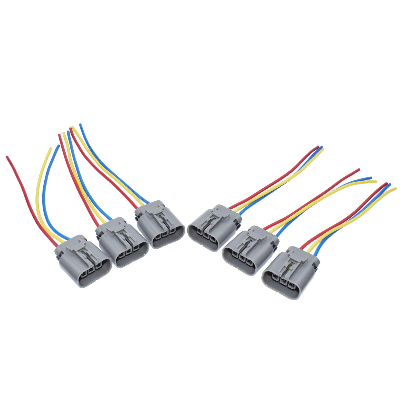 6Pcs Ignition Coil Pack Wiring Connector Pigtail For Nissan 300ZX