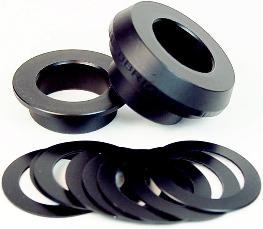 Wheels Manufacturing BBRight to Shimano 24 -mm Crank Spindle Shims, Black