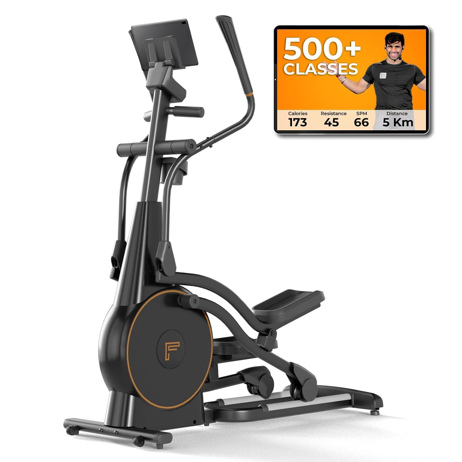 Flexnest Elliptical Flextrainer+ Cross Trainer with Tablet Holder | 50+ Virtual Walks | Cardio Training | Home Workout | Gym Workout | Full Body Workout |(Black) (B0D8QFZXKV) Amazon Price History, Amazon Price Tracker
