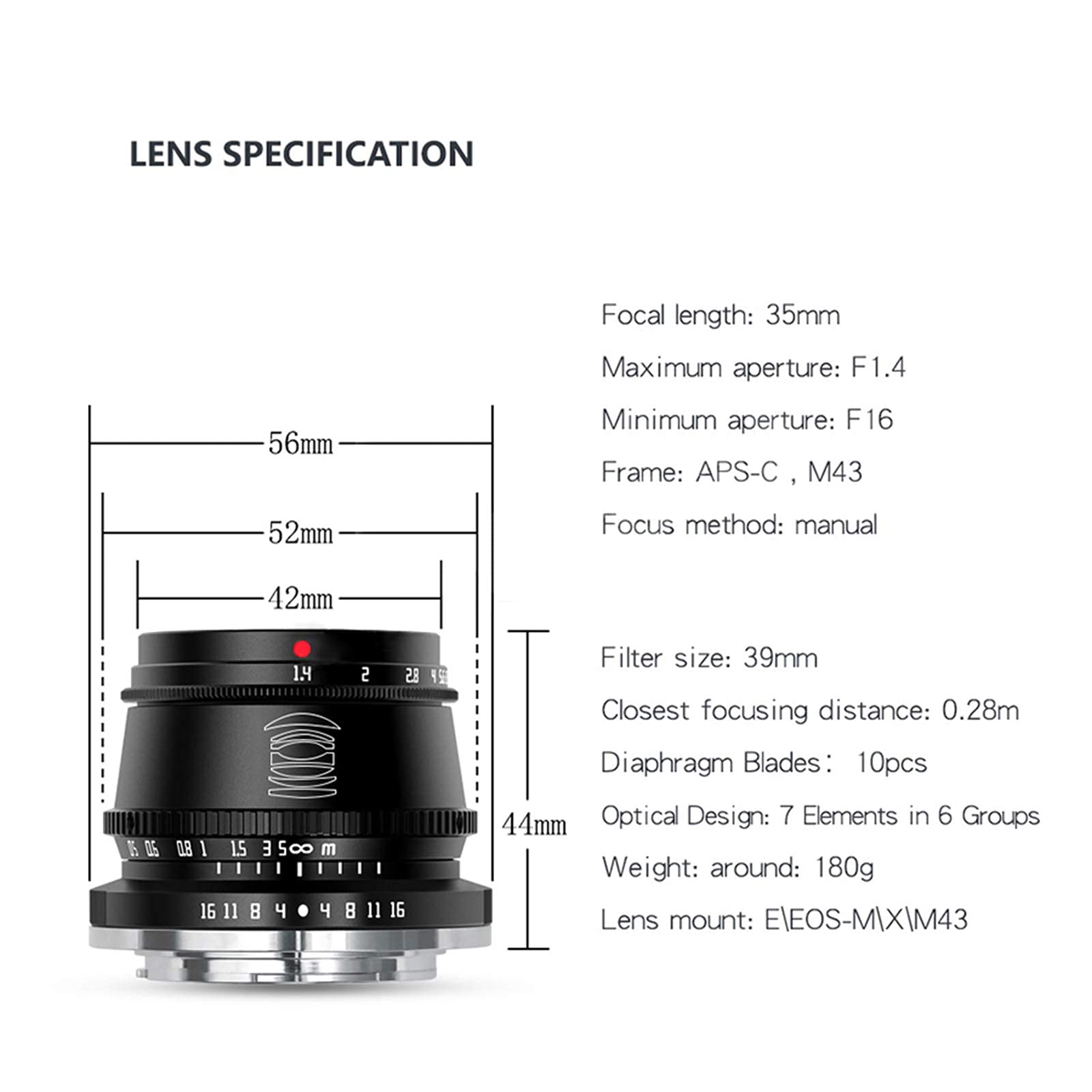 TTArtisan 35mm f1.4 EOS Mマウント用 Amazon.co.jp: TTArtisan 35mm F1.4 APS-C マニュアルフォーカス
