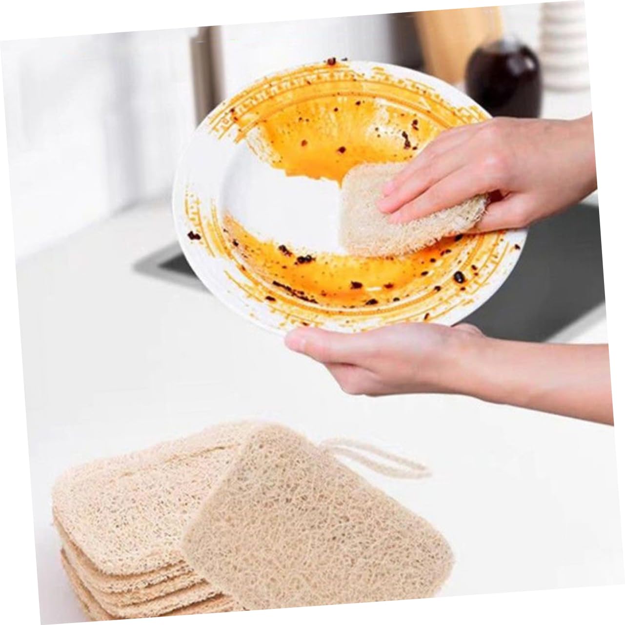 esponjas, 2 esponjas for Fregar Platos, paños absorbentes for la Cocina y el baño