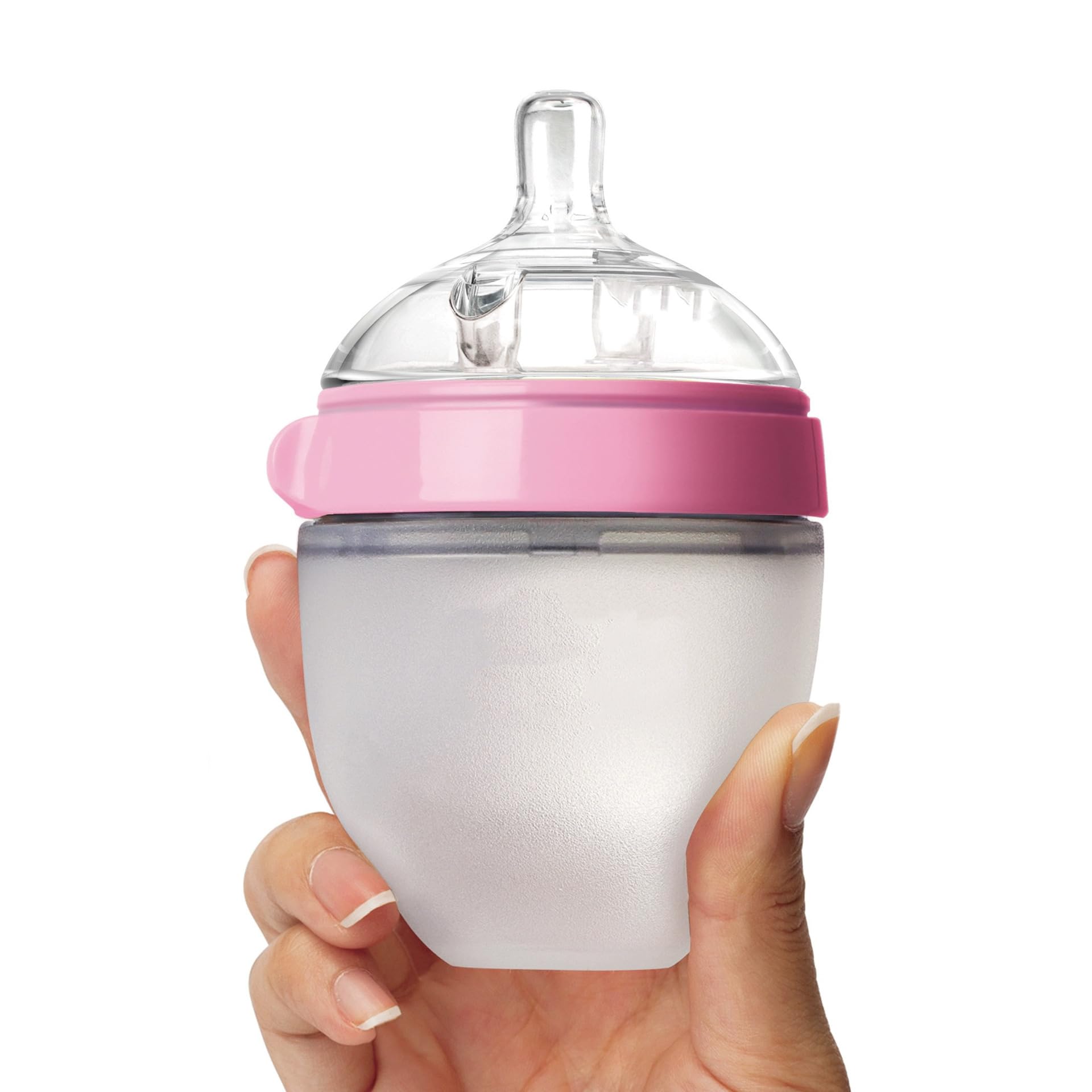 Anti-Flatulence Wide Bore Silicone Bottle Grade Breastfeeding Mimic Dual Anti-Colic Vents Easy Cleaning Sterilizer Safe