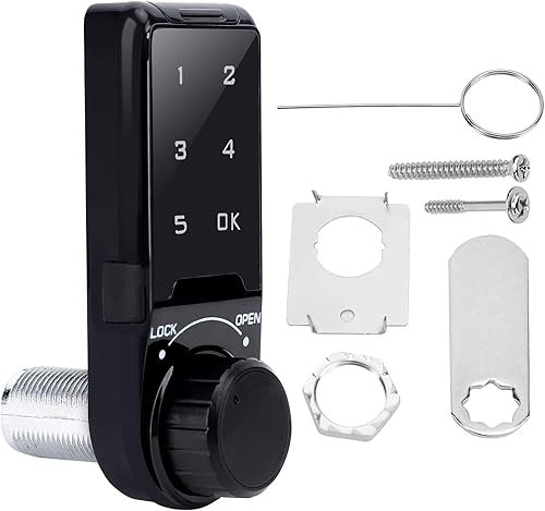 Cerradura electrónica para gabinete, cerradura de seguridad de código, cerraduras de cajón, cerradura de teclado digital con contraseña táctil,