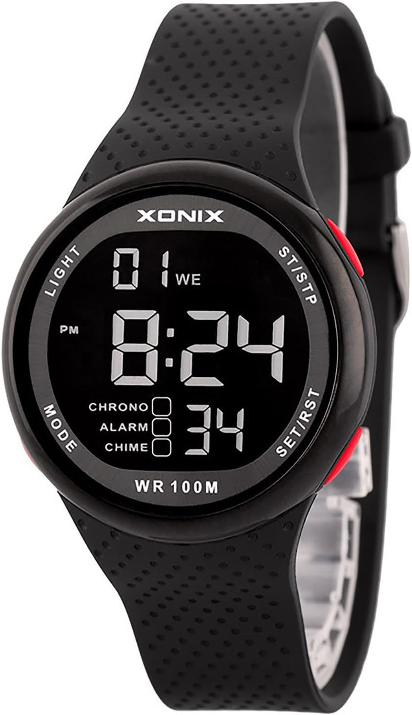 XONIX Sporty Digital Unisex Watch Stoper Alarm Timer Backlight Very Light New Colour