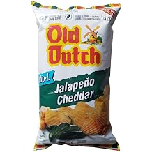 Old Dutch Rip-L Potato Chips Jalapeno Cheddar 235g/8.2 oz. Imported from Canada