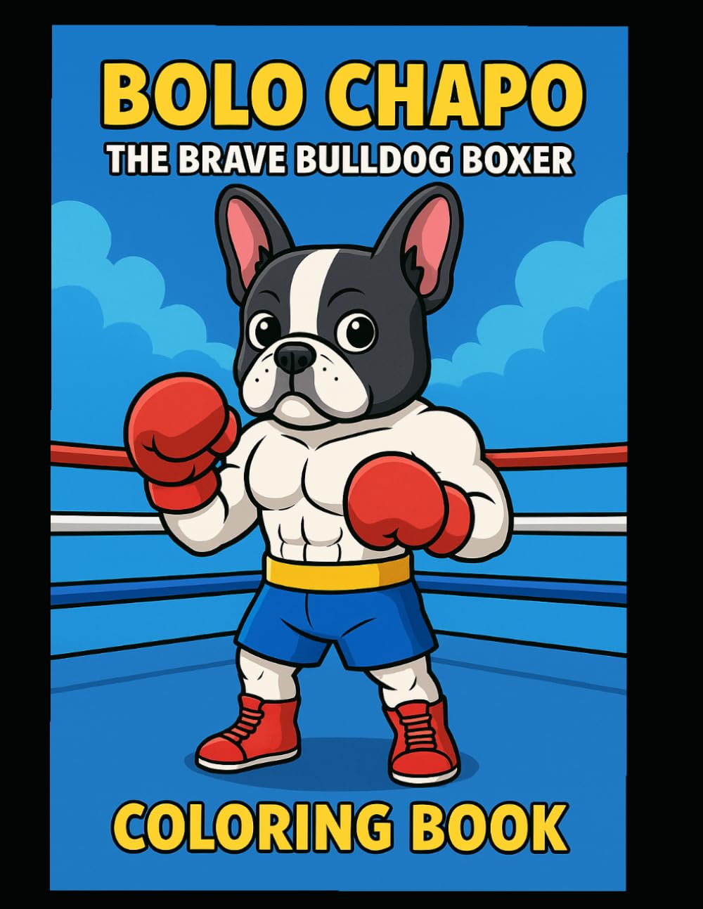 Bolo Chapo: The Brave Bulldog Boxer: A confidence & Character Building Coloring Book for Young Champions