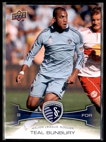 Carta Bunbury Verde Azulado #130 2012 Cubierta Superior Kansas City Sporting