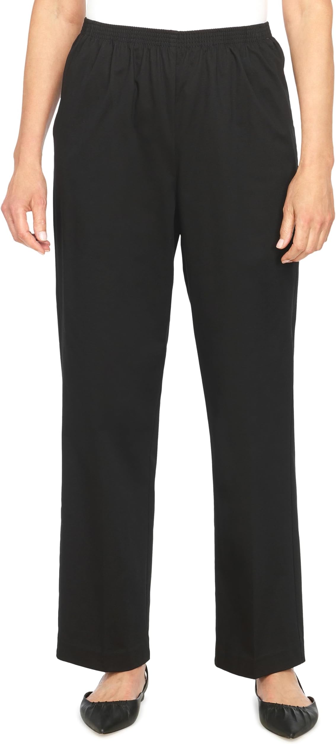 Alfred DunnerAll Around Elastic Waist Cotton Medium Twill Pants