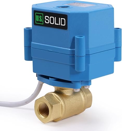 Miniatura 60 de Válvula de bola motorizada. Válvula de bola de acero inoxidable de 3/4" con puerto completo, 9-24V CC y configuración de retorno automático de 2