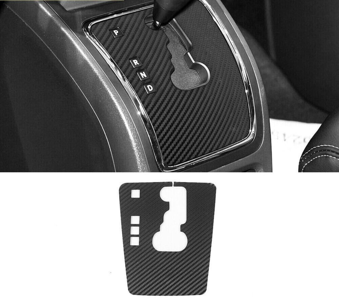 Carbon Fiber Gear Shift Sticker Decal Cover Compatible with Compass 2007-2016 Compatible with Patriot 2011-2016 Interior Accessories