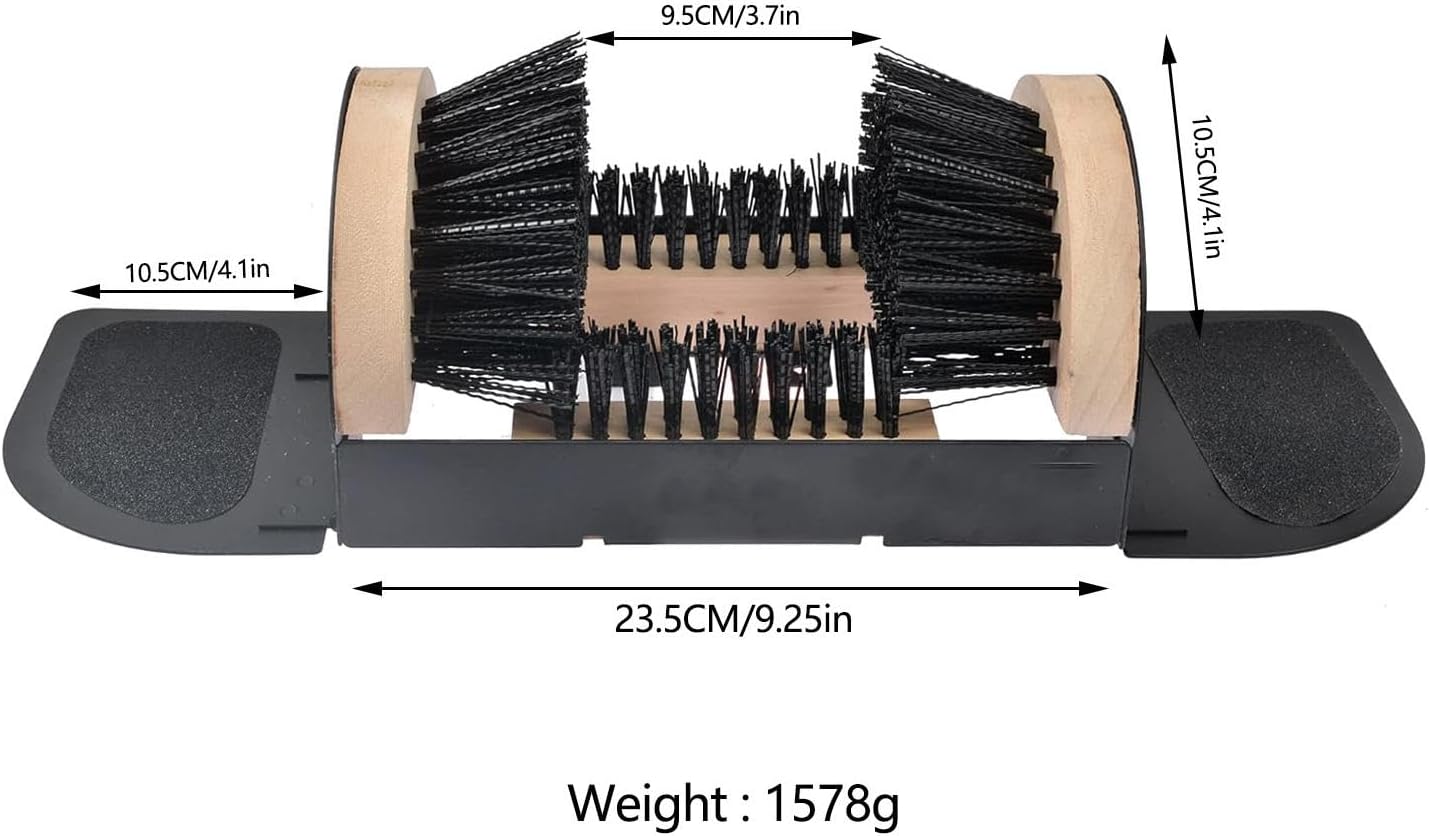 Muddy Boot Cleaner - Floor Mount Shoe Scraper, Easy-Clean Boot Scraper | Shoe Cleaning Station, Boot Scraper Outdoor Shoe Brush, Heavy Duty Boot Brush Cleaner, Boot Scraper Brush for Home Mall Cafe