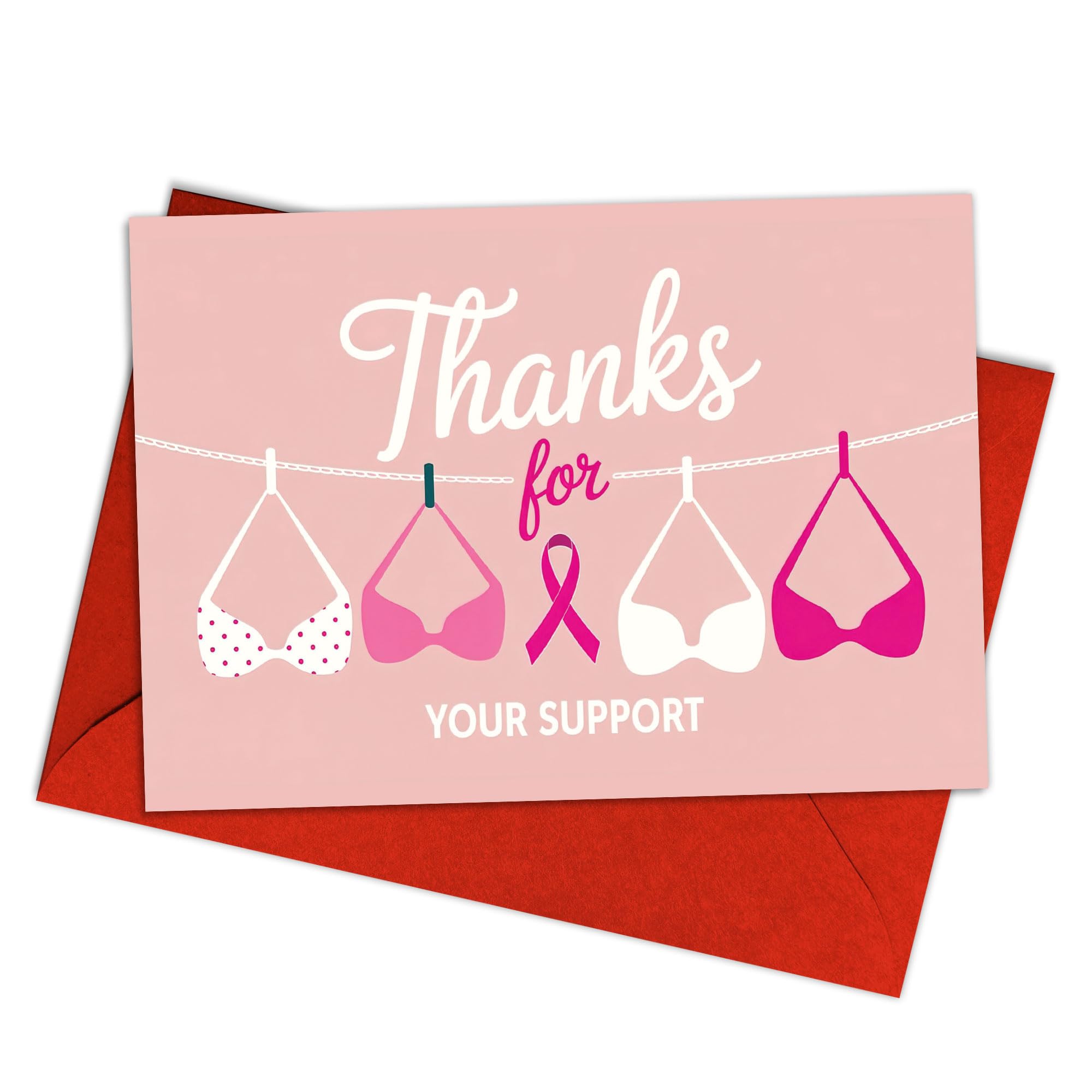 Podagree Breast Cancer Support Card, Thank You Card, Thank You Appreciation