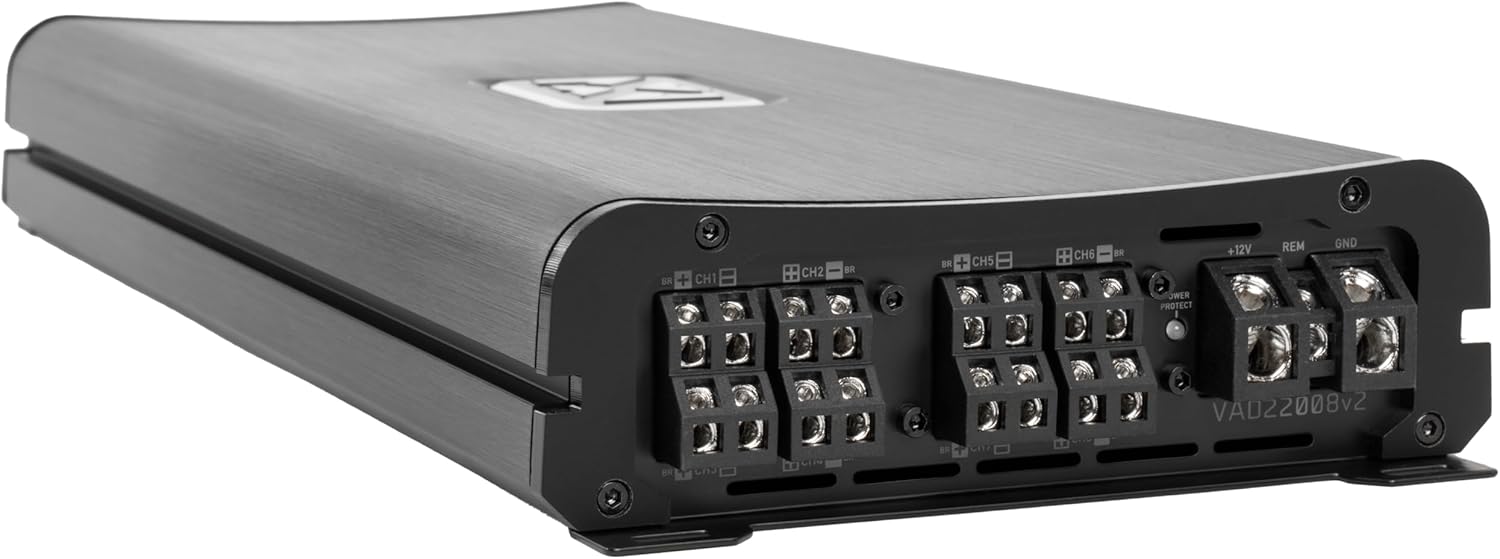NVX VAD22008 v2 Amplifier Power and Speaker Terminals