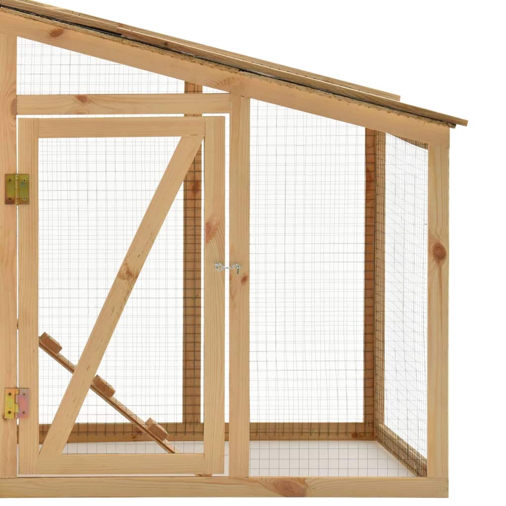BaraSh Pollaio in Legno Massello di Pino 178x67x92 cm,Pollai e Gabbie,Pollaio,Pollaio per Galline da Esterno