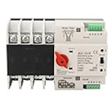 Power Automatic Transfer Switch, 4P Fast Switching Control Switch PC AC 110V 80A Generator Changeover Switch