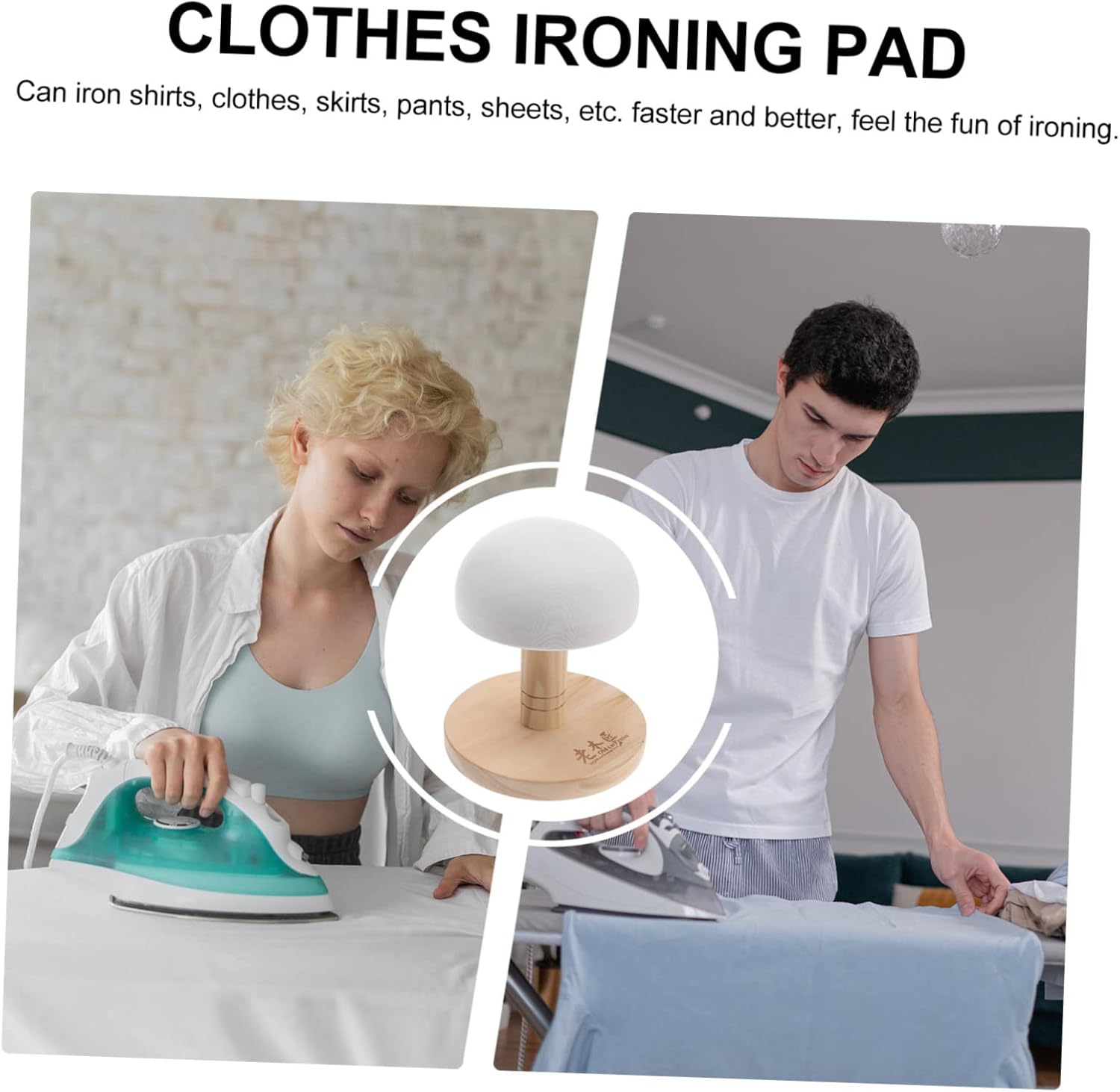 TEHAUX Practical Small Chest Ironing Board with Thick Base and Cloth Cover Stable Home Ironing Stool for Tailoring and Garment Steamer Use Random Color Random Color