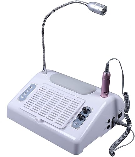 Máquina de manicura UV 5 en 1 con lámpara de 360, lámpara de uñas LED de 96 W, aspiradora, polvo de taladro de uñas en salón y hogar para uñas