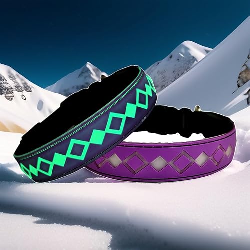 Miniatura 16 de Collar LED para perro, 15 modos de luz, USB-C recargable, silicona ajustable, varios colores (negro, M (11.8-15.7 pulgadas)