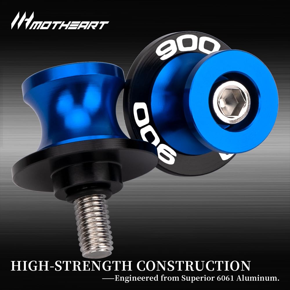 M6 Schwingarm-Spulen für Motorräder für XSR 900 2016-2025 CNC-Aluminium Slider für Schutz und einfache Wartung (Siehe unten) xsr 900 Zubehör (Blau)